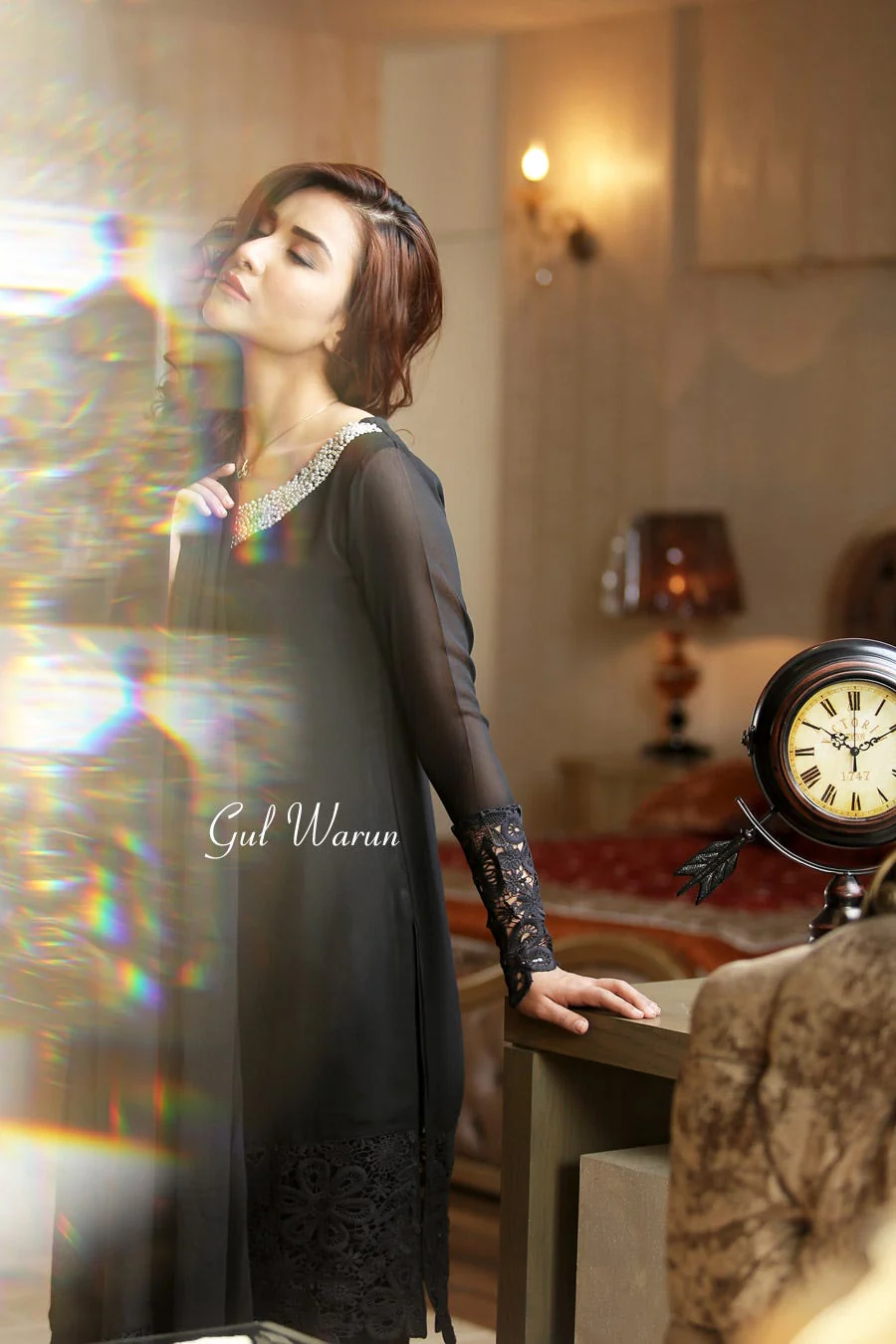 Black Lacework dress by Gul warun - Image 3