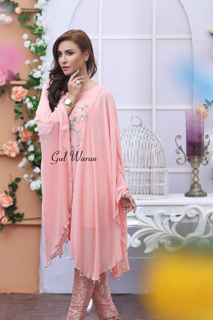 Floating Pink Dream Cape by Gul Warun - Image 4