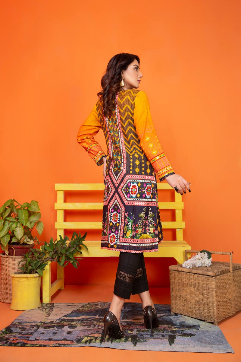 Khadar 2 Pcs Hand Work Ready to Wear Dress by Zaiwa 01 - Image 3