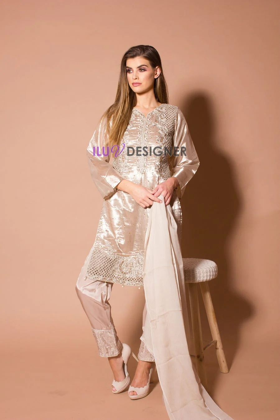 Luxury Formal Dress by Sakeena Hasan - Image 5
