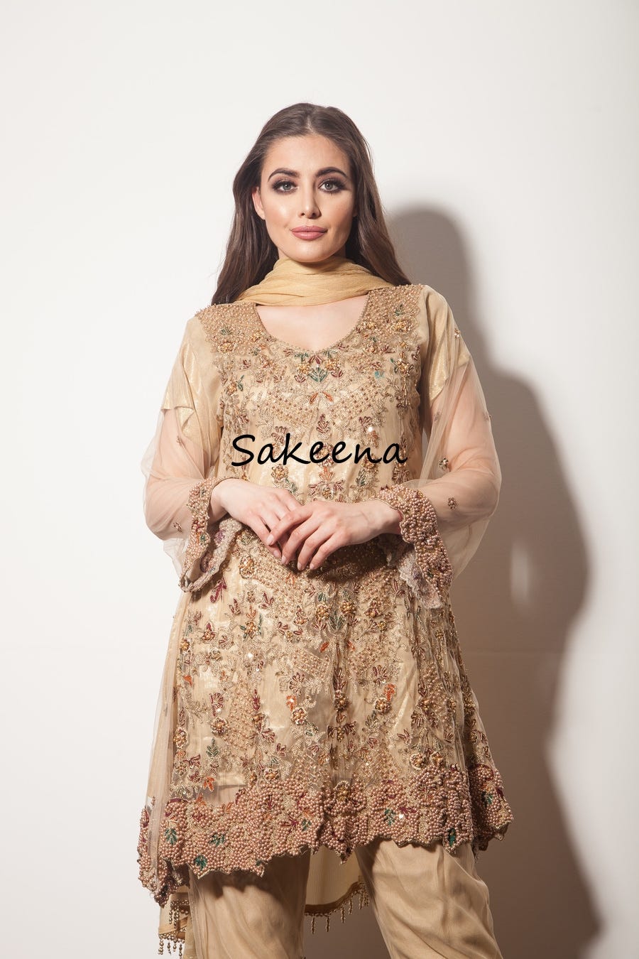Luxury Formal Dress by Sakeena Hasan - Image 3