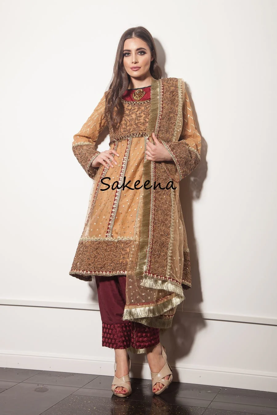 Luxury Formal Dress by Sakeena Hasan - Image 3