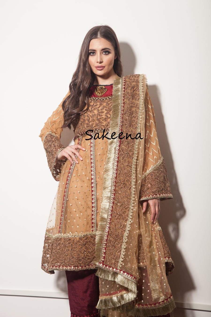 Luxury Formal Dress by Sakeena Hasan - Image 7