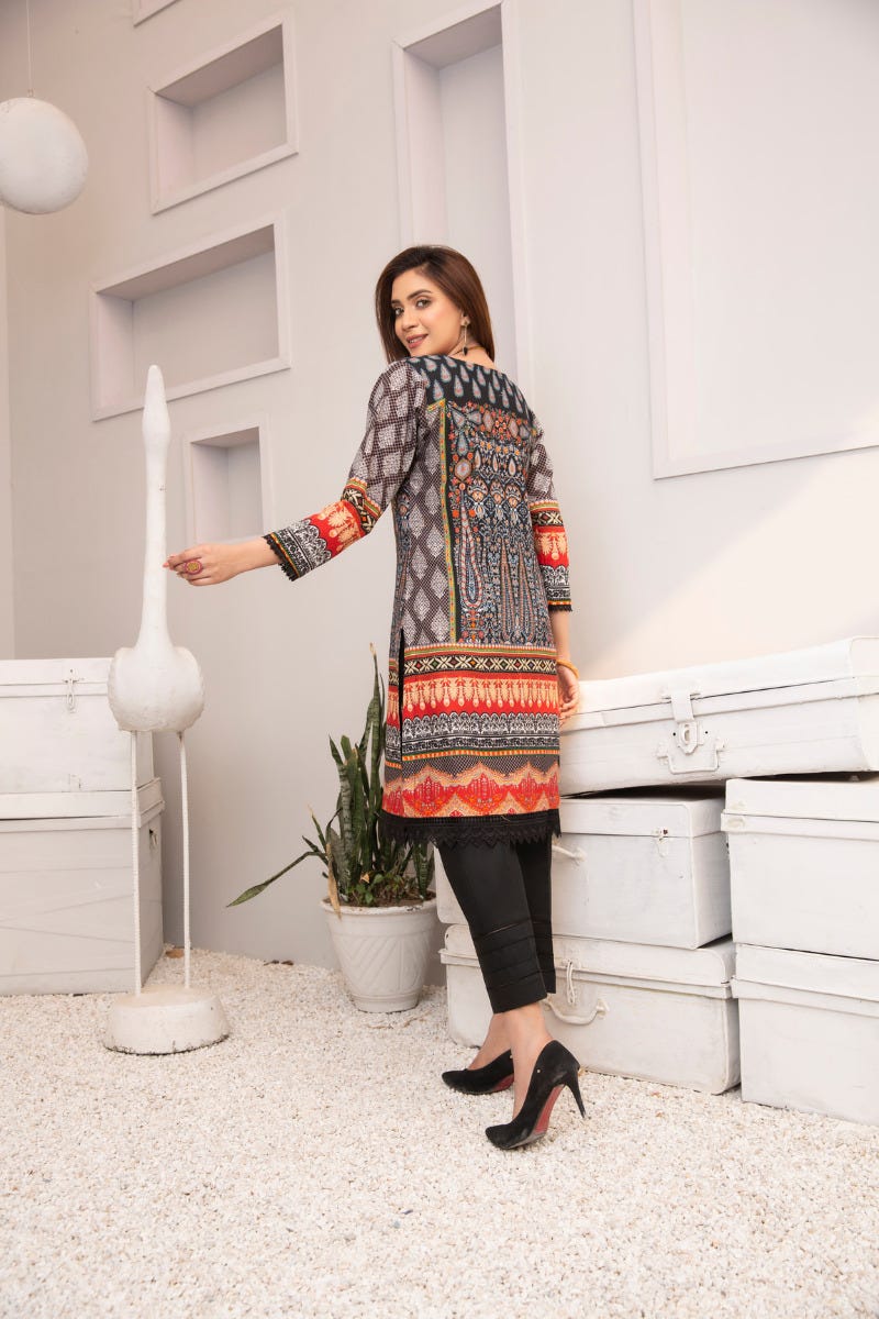 Winter 2 Pcs Ready to Wear Hand Embroidered Collection by Zaiwa 04 - Image 3