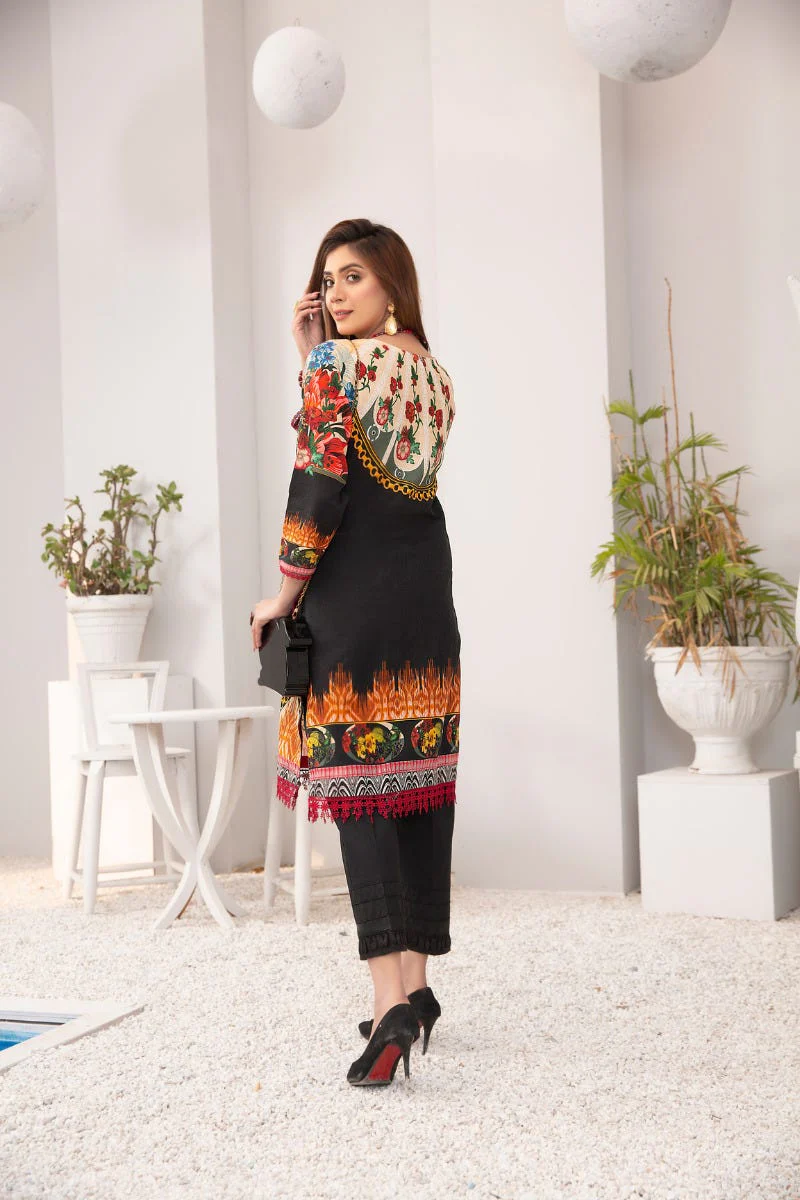 Winter 2 Pcs Ready to Wear Hand Embroidered Collection by Zaiwa 05 - Image 3