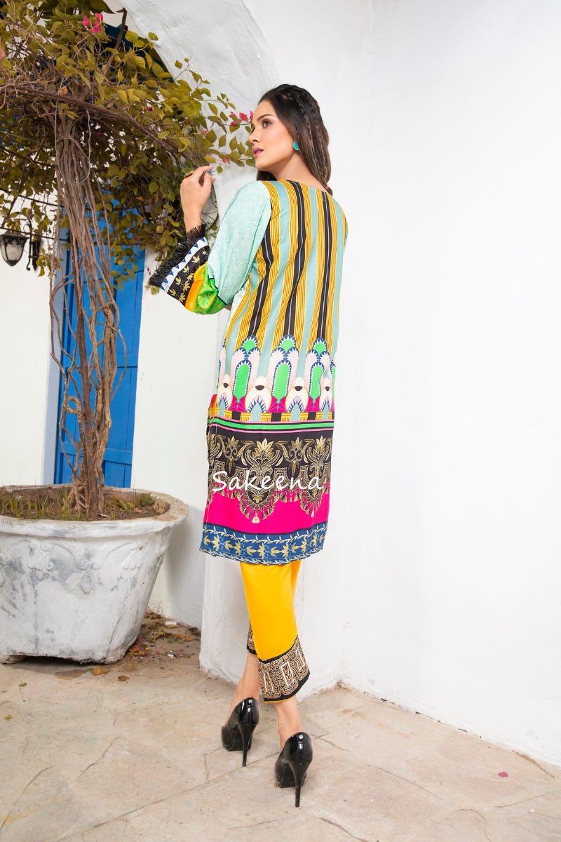 Winter Ready to Wear Handwork 2 Pcs Dress by Sakeena Hasan 09 - Image 4