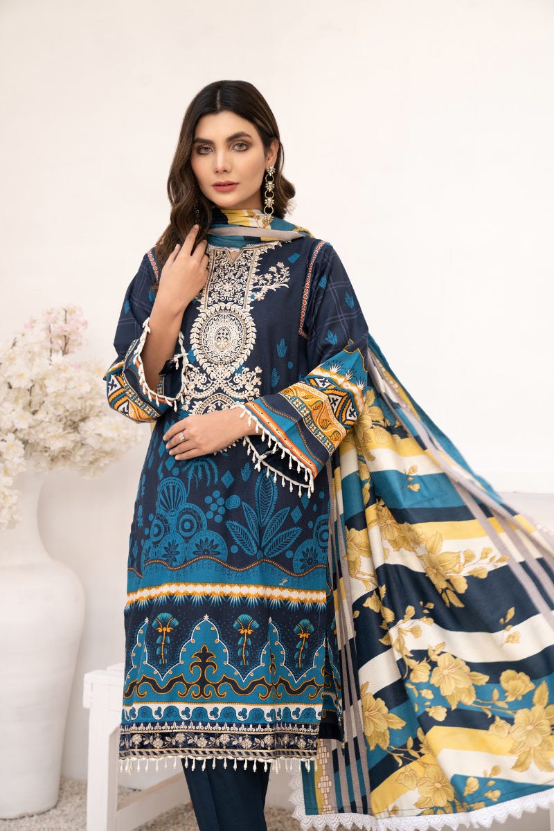 Winter Ready to Wear Khadar Emrboidered Collection by Sakeena Hasan 02 - Image 4